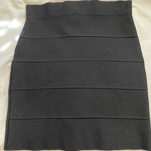 BCBG body con black skirt